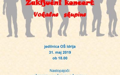 Zaključni koncert vokalne skupine